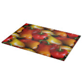 Rode en gele paprika snijplank (Hoek)