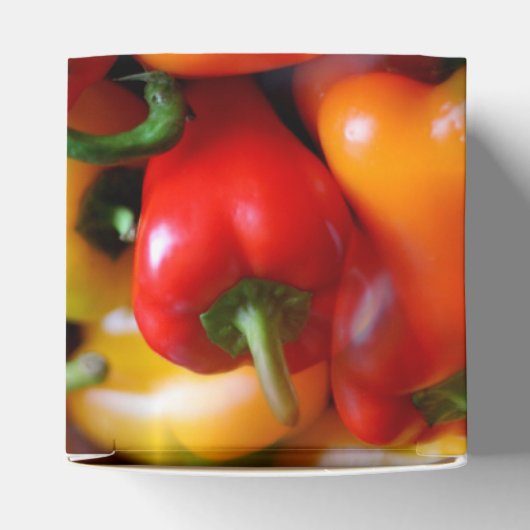 Rode en gele paprika's bedankdoosjes (Bovenkant)