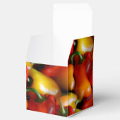 Rode en gele paprika's bedankdoosjes (Geopend)