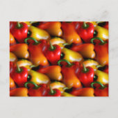 Rode en gele paprika's briefkaart (Voorkant)
