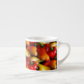 Rode en gele paprika's espresso kop (Rechts)