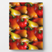 Rode en Gele Paprika's Fotoplaat (voorkant)