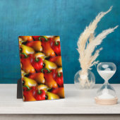 Rode en Gele Paprika's Fotoplaat (Zijkant)