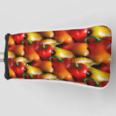 Rode en gele paprika's golfheadcover (Voorkant)