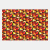 Rode en gele paprika's inpakpapier vel (Voorkant 3)