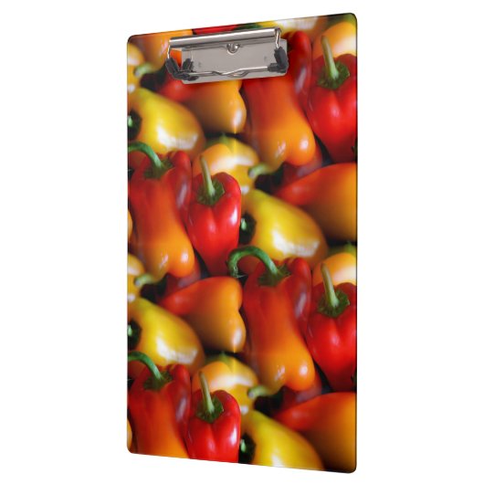 Rode en gele paprika's klembord (Links)