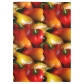 Rode en gele paprika's klembord (Achterkant)