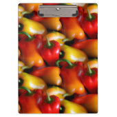 Rode en gele paprika's klembord (Voorkant)