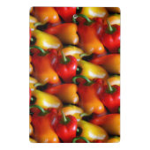 Rode en gele paprika's mini klembord (Achterkant)