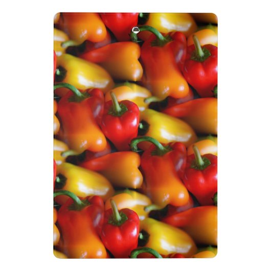 Rode en gele paprika's mini klembord (Achterkant)