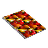 Rode en gele paprika's notitieboek (Rechterzijde)