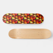 Rode en gele paprika's persoonlijk skateboard (Horizontaal)