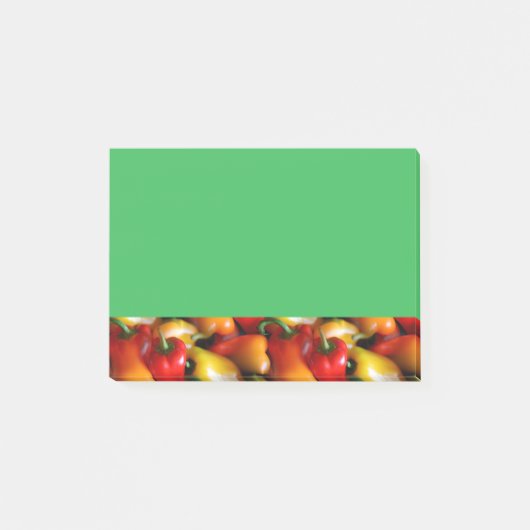 Rode en gele paprika's post-it® notes (Voorkant)
