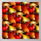 Rode en gele paprika's poster (Voorkant)