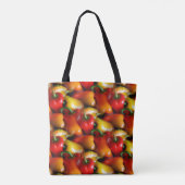 Rode en gele paprika's tote bag (Achterkant)