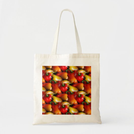 Rode en Gele Paprika's Tote Bag (Voorkant)