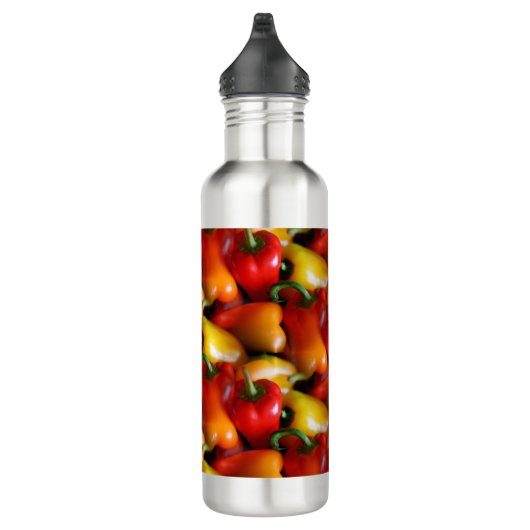Rode en gele paprika's waterfles  (Rechts)
