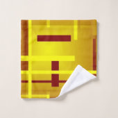 Rode en gele polen bad handdoek (Wasdoekje)