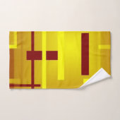 Rode en gele polen bad handdoek (Handdoek)