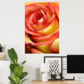 rode en gele roos poster (Thuiskantoor)