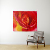 Rode en Gele Roos Wandkleed (In Situ (horizontaal))
