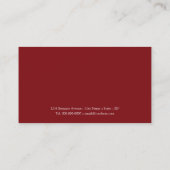 Rode en gele roze - Florist / Florist Visitekaartje (Achterkant)