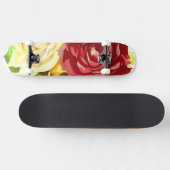 Rode en gele rozen kunst skateboard (Horizontaal)