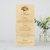  rode en gele rozen menu (Staand voorkant)