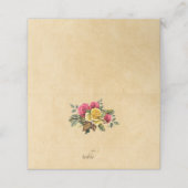  rode en gele rozen plaatskaartje (Buitenkant ongevouwen)