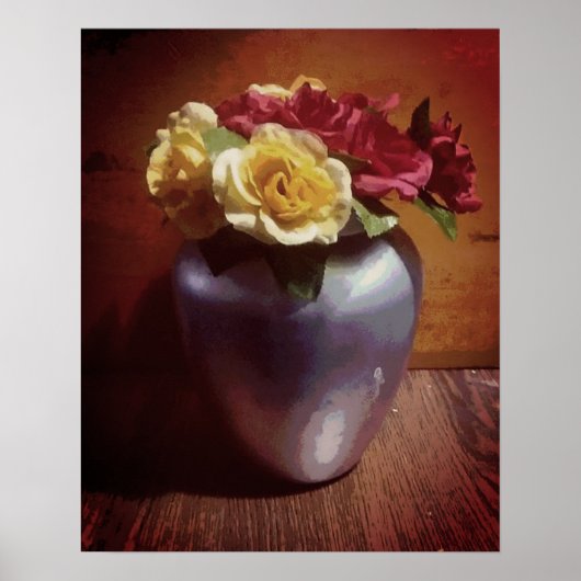 rode en gele rozen poster (Voorkant)