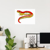 Rode en gele salamander poster (Thuiskantoor)