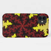 Rode en gele sneeuwvlokken Case-Mate iPhone case (Achterkant (horizontaal))