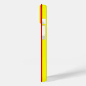 Rode en gele strepen ontwerp Case-Mate iPhone case (Achterkant / Links)