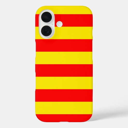 Rode en gele strepen ontwerp Case-Mate iPhone case (Achterkant)