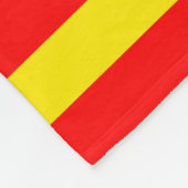 Rode en gele strepen ontwerp fleece deken (Hoek)