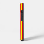 Rode en gele strepen ontwerp iPhone hoesje (Linkerkant)