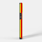 Rode en gele strepen ontwerp iPhone hoesje (Rechterkant)