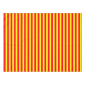 Rode en gele strepen ontwerp tafelkleed (Voorkant (Horizontaal))