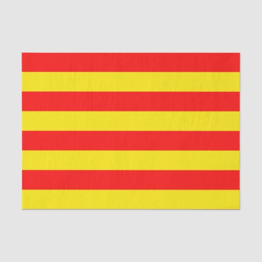 Rode en gele strepen ontwerp tissuepapier (Voorkant)