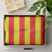Rode en gele strepen ontwerp tissuepapier (Geschenk)