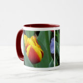 rode en gele tulp keramische mok (Voorkant links)