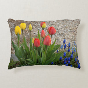 Rode En Gele Tulpen Accent Kussen