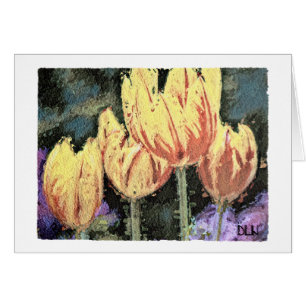 Rode en Gele Tulpen / Bloemen / Waterverf Uiterlij