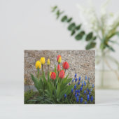 Rode en Gele Tulpen Briefkaart (Staand voorkant)