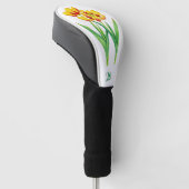 Rode en Gele Tulpen Golf Head Cover (Schuin)