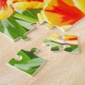 Rode en gele tulpen legpuzzel (Zijkant)
