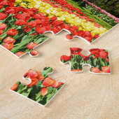 Rode en gele tulpen legpuzzel (Zijkant)