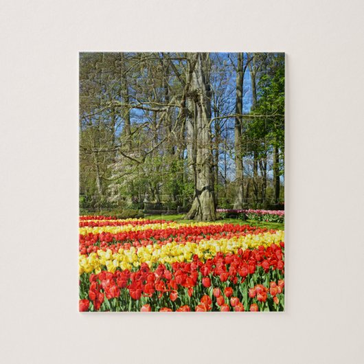 Rode en gele tulpen legpuzzel (Verticaal)