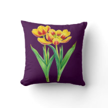 Rode en Gele Tulpens Kussen