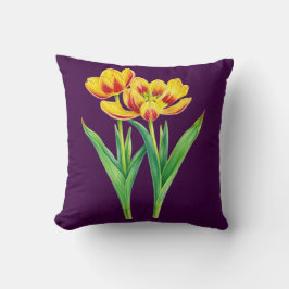 Rode en Gele Tulpens Kussen